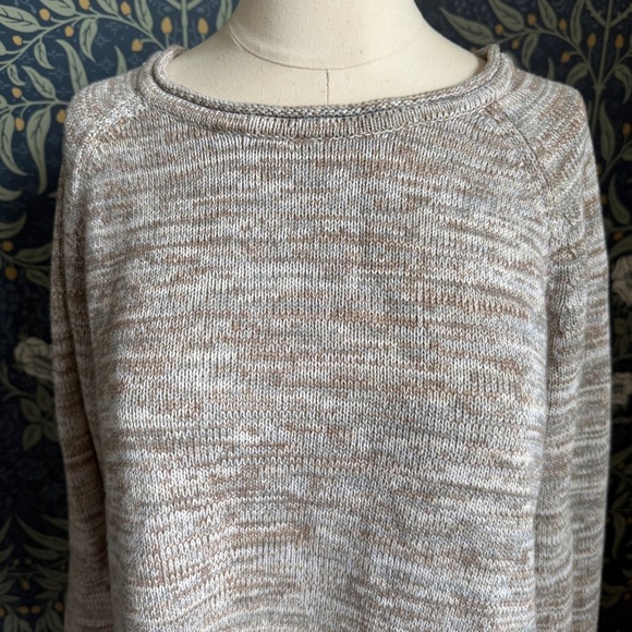 Jeanne Pierre Natural Beige Cotton Sweater - Picture 2 of 10